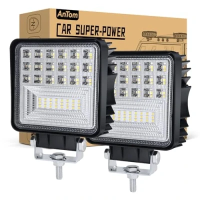 Abbildung von antom 2 stuks achteruitrijschijnwerpers trekker 126W 12 volt ledspots auto 12600LM led hulplichten voor graafmachines, trekkers, tractoren, vorkheftrucks, ATV&#039;s, vrachtwagens, offroad (4x4)