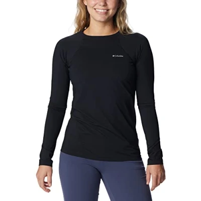 Abbildung von Columbia Midweight LONG Sleeve Sport Tshirt, Herren, Größe: Large, Black