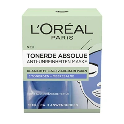 Abbildung von L&#039;Oréal Paris Tonerde Absolue Anti Unreinheiten Maske, 2er Pack(2 x 15 ml)