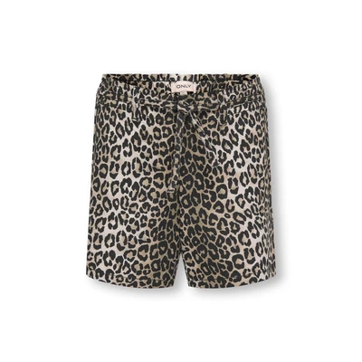 Abbildung von ONLY Girls Kogsandra Jeans Shorts für Kinder, Größe: 116, Black/beige