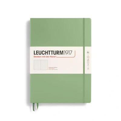 Abbildung von LEUCHTTURM1917 370260 Notizbuch Master Classic (A4+) Hardcover, 233 nummerierte Seiten, Salbei, dotted