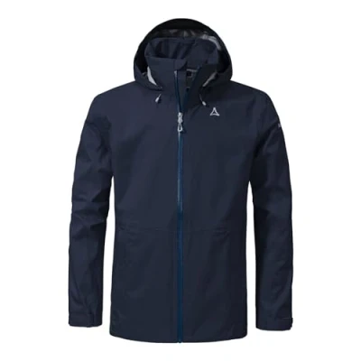 Abbildung von Schöffel Aiplspitz Regenjacke / wasserabweisende Jacke, Herren, Größe: 52, Blau