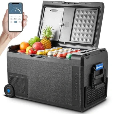 Abbildung von AAOBOSI Kompressor Kühlbox 38L, Auto 20C bis 20C, Robuste 12V 230V für Autos, Lastwagen, Boote, Wohnmobile, Camping und Angeln