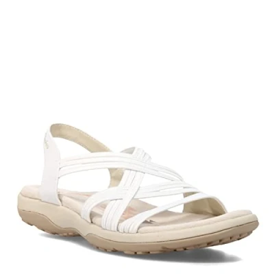 Abbildung von Skechers Damen Reggae Slim Simply Stretch Sportsandale, Weiss/opulenter Garten, 37 EU