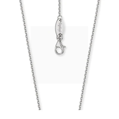 Abbildung von Engelsrufer schlichte Damen Erbshalskette aus Sterling silber in diamantiert Karabinerverschluss Länge: 70cm