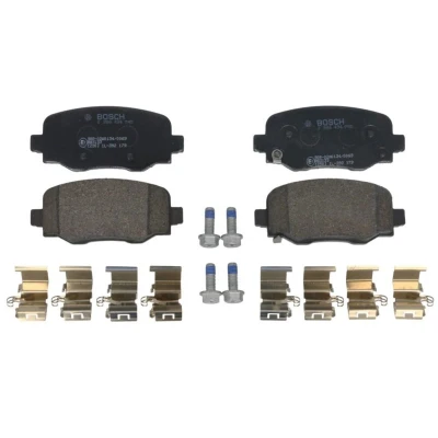 Abbildung von BOSCH 0 986 494 745 Bremsbelagsatz Low Metallic mit akustischer Verschleißwarnung Schrauben Feder, Zubehör JEEP: Renegade Off Road
