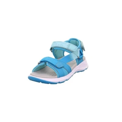 Abbildung von Superfit Criss Cross Sandale, Türkis/Hellgrün 8400, 27 EU