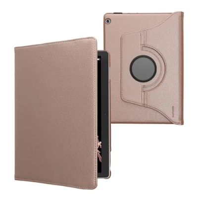 Abbildung von kwmobile Schutzhülle kompatibel mit Huawei MediaPad M3 Lite 10 Hülle 360 Tablet Cover Case Rosegold