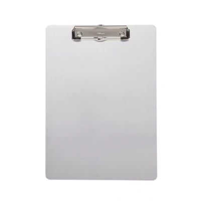 Abbildung von MAUL Klemmbrett A4 Stabiles aus Aluminium zum Aufhängen Schreibunterlage mit Bügeklemme 8 mm Clipboard Schreiben, Zeichnen in Büro, Werkstatt oder Haushalt Silber