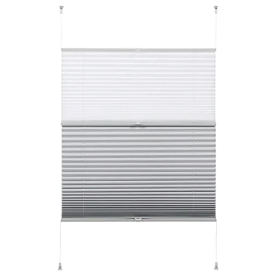 Abbildung von GARDINIA EASYFIX Day + Night Plissee ohne Bohren, Zum Klemmen, Falt Rollo, Ideal für Tag und Nacht, Inkl. aller Montage Teile, Weiß, 40 x 130 cm