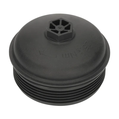 Abbildung von FEBI BILSTEIN 188767 Deckel, Ölfiltergehäuse 112 mit Dichtring NISSAN: Pulsar Hatchback, Qashqai 2, DACIA: LOGAN MCV 2