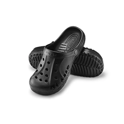 Abbildung von ESTRO Gartenclogs Herren Gartenschuhe Damen Unisex Leicht Gummischuhe Sommer Garten Clogs A78 (45, Schwarz)