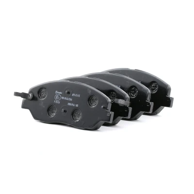 Abbildung von BREMBO P 30 036 Bremsbelagsatz mit akustischer Verschleißwarnung Anti Quietsch Blech Zubehör KIA: SORENTO 2, HYUNDAI: SANTA FE 2