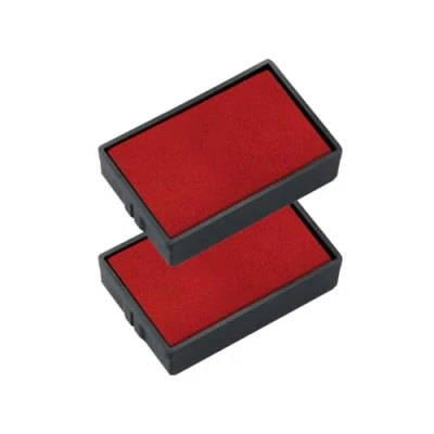 Abbildung von trodat Ersatzkissen 6/4850 einfach und sauber wechselbar Set mit 2 Stempelkissen in rot, dokumentenechte Tinte auf Wasserbasis, für die Stempel Modelle Printy 4850 4850/L