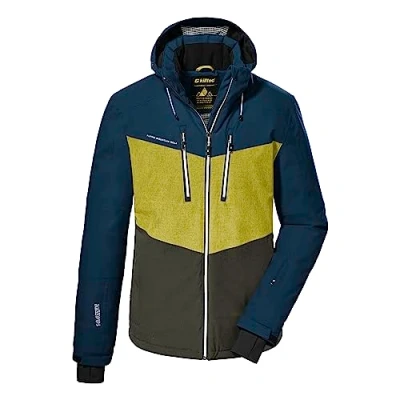 Abbildung von killtec Herren Skijacke/Funktionsjacke mit abzippbarer Kapuze und Schneefang KSW 45 MN SKI JCKT, dunkelpetrol, S, 38699 000