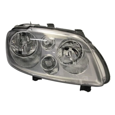 Abbildung von TYC 20 0387 05 2 Scheinwerfer rechts H7/H7 mit Elektromotor, Lampenträger VOLKSWAGEN: Touran I, Caddy 3