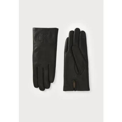 Abbildung von Calvin Klein Gloves Fingerhandschuh, Damen, Größe: S/M, Black