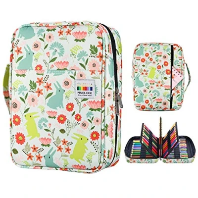 Abbildung von YOUSHARES Große Federmappe Federmäppchen mit 220 Fächern, 145 Slots Gel Pens fo Coloring Case Organizer, Handy Multilayer Color Bleicil Holder für Glitter Pens, Refills, Colored Pencils 10