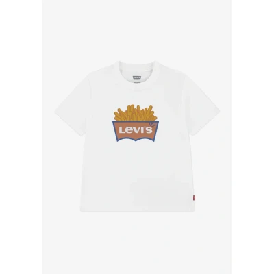 Abbildung von Levi&#039;s French FRY Tshirt print für Kinder, Größe: 98, blanc de