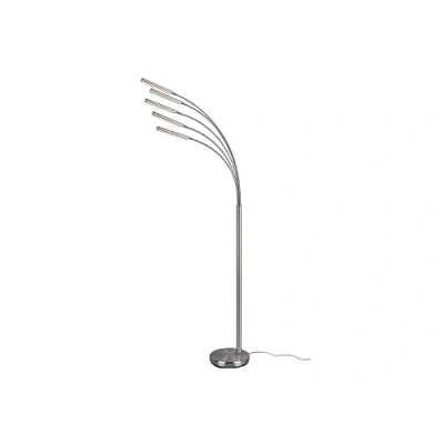 Abbildung von Reality Leuchten LED Stehleuchte Reed R41031507, Metall Nickel matt, inkl. 5x 3.5 Watt LED, Switch Dimmer