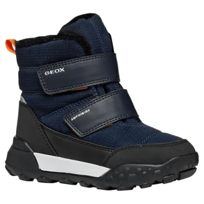 Abbildung von Geox J Trekkyup Snowboot/Winterstiefel für Kinder, Größe: 39, Navy black Schuhe