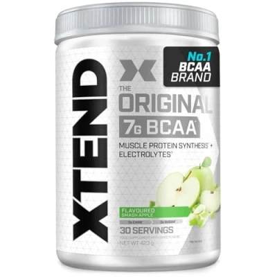 Abbildung von XTEND Original BCAA Pulver Grüner Apfel Ergänzungsmittel mit verzweigtkettigen Aminosäuren 7 g + Elektrolyte für Regeneration &amp; Hydration 30 Portionen