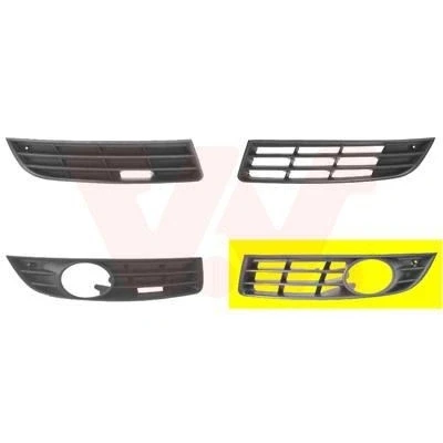 Abbildung von VAN WEZEL 5839593 Lüftungsgitter mit Loch/Löchern für Nebellampen vorne links VOLKSWAGEN: Passat B6 Variant, Saloon