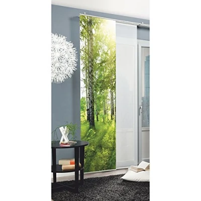 Abbildung von Home Fashion Schiebevorhang, Grün, 245 x 60 cm