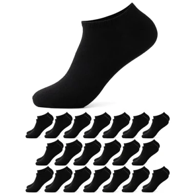 Abbildung von Occulto Herren Basic Sneaker Socken 10 20er Pack (Modell: Alex) 20 X Schwarz 43 46