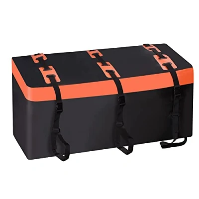 Abbildung von SUNORCHID Dachbox Auto,Heckbox für Anhängerkupplung 425 Liter 600D PVC Car Cargo Rooftop Box Wasserdicht Reißfest Faltbare Gepäckbox