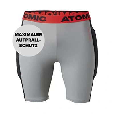 Abbildung von Atomic Live Shield Ski Shorts I Größe XS Atmungsaktive Protektor mit Steißbein Pads Skibekleidung aus 4 Wege Stretch Lycra &amp; Mesh Elastische Wintersport Aufprallschutz