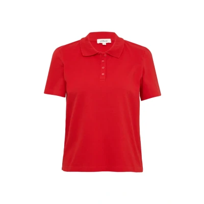 Abbildung von s.Oliver Poloshirt, Damen, Größe: 44, Rot