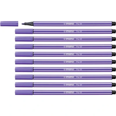 Abbildung von Premium Filzstift STABILO Pen 68 10er Pack violett
