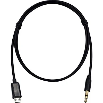 Abbildung von Duttek 3,5 mm Audio Ausgang Kabel, vergoldet 3 ploe Stecker zu Micro USB KFZ Auto AUX Konverter Kabel Jack für Samsung Galaxy S3 I9300 (1 Meter/Auslöser)