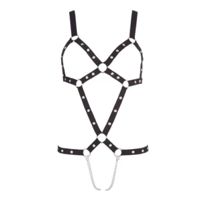 Abbildung von Harness mit Ketten durch den Schritt