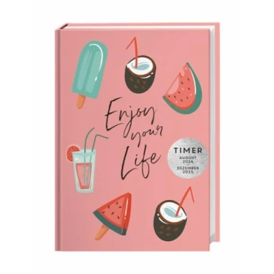 Abbildung von Happy Life Timer Schülerkalender A5 2024/2025: 17 Monate ab August 2024. Ein praktischer Kalender für den täglichen Überblick in Schule und Studium. ... Inspiration. (Kalenderbücher Heye)