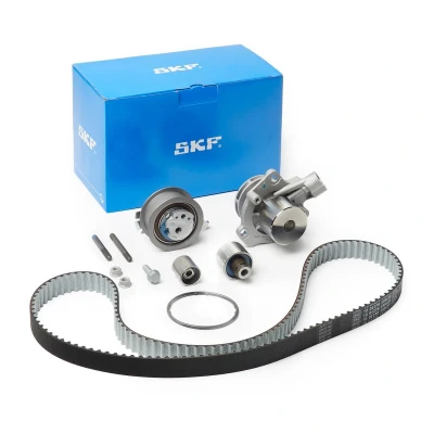 Abbildung von SKF VKMC 01278 1 Wasserpumpe + Zahnriemensatz mit Dichtungen Stehbolzen, ohne integrierten Abschaltkontakt, nicht schaltbare 145