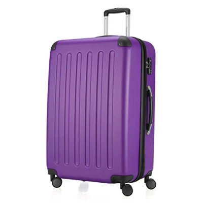 Abbildung von HAUPTSTADTKOFFER SPREE Großer Hartschalen Koffer Trolley Rollkoffer Reisekoffer, 4 Doppel Rollen, 75 cm, 119 L, Aubergine
