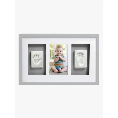Abbildung von Pearhead Babyprints Deluxe Rahmen Trippel, Grau
