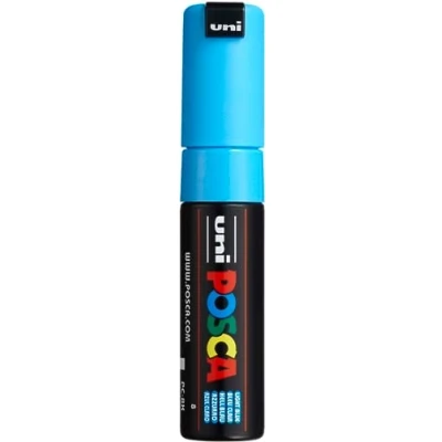 Abbildung von uni ball 182653 POSCA Marker mit breiter Keilspitze hellblau