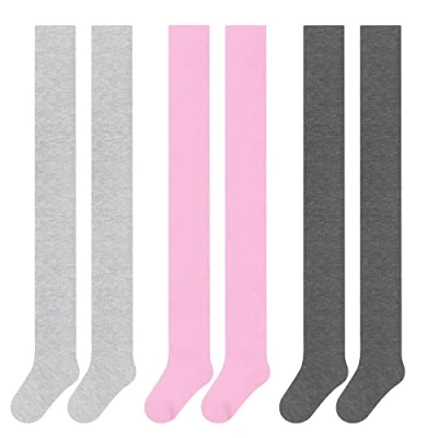 Abbildung von L&amp;K II 3er Pack Kinder Mädchen Jungen Strumpfhose Strickstrumpfhose mehrfarbig 2710F 146 152