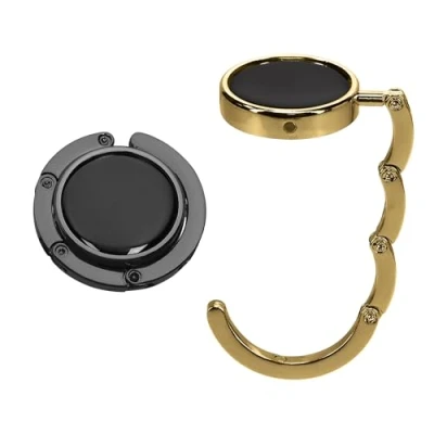 Abbildung von kwmobile Taschenhalter für Tisch 2X Faltbare Antirutsch Handtaschenhalter Haken Taschen Aufhänger Geschenkidee Gadgets Frauen Taschenhaken Set