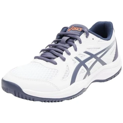Abbildung von Asics Upcourt 6 Handballschuh, Herren, Größe: 40, White/indigo fog Lederimitat/textil