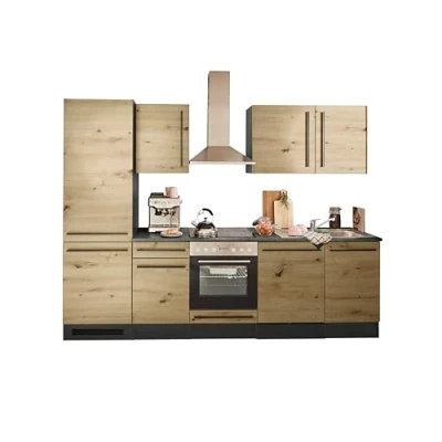 Abbildung von BASIC by Balculina Küchenzeile »Jazz«, Breite 280 cm, wahlweise mit E Geräten