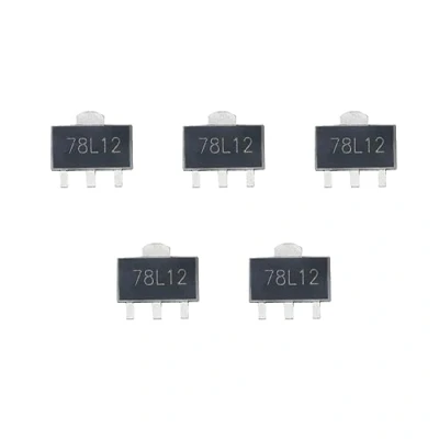 Abbildung von Set mit 5 Spannungsreglern 12 V 100 mA 7812 78L12 L78L12 L78L12C SOT 89