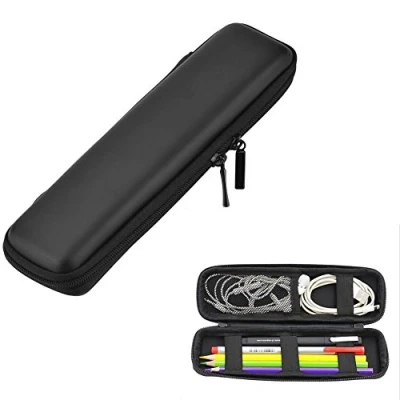 Abbildung von Case Wonder Eva Stifte Etui Schwarz Leder Maeppchen/Stifteetui/Federmäppche/Tasche für Apple Pencil, e Zigarette, Füllfederhalter, Kugelschreiber, Stylus Touch Pen, Wacom Kreativer 2