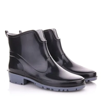 Abbildung von LEMIGO Gummistiefeletten kurze Gummistiefel Elke (40, Schwarz)