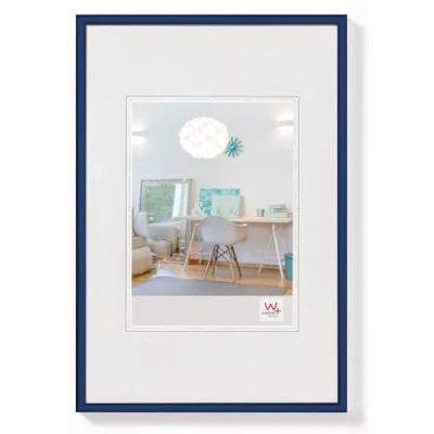 Abbildung von walther design Bilderrahmen blau 60 x 90 cm New Lifestyle Kunststoffrahmen KV090L
