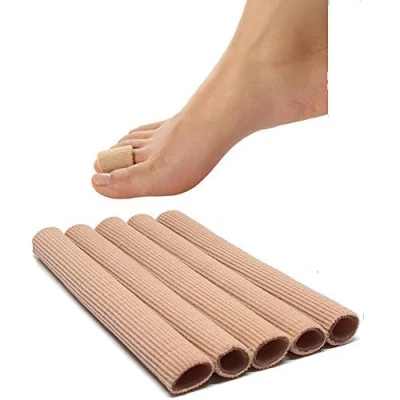 Abbildung von 5 Stück Silikon Zehenschutz Schlauchbandage Fingerbandage Fingerschutz Gel Zehenpolster 15x1.5cm