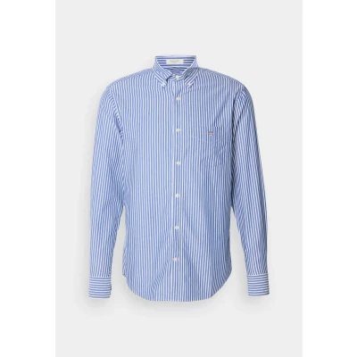 Abbildung von GANT Stripe Shirt Hemd, Herren, Größe: Small, Marine weiß